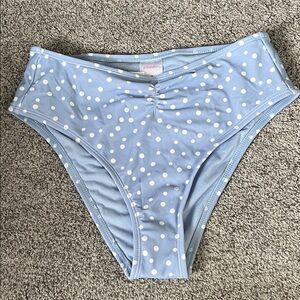 Blue Polka Dot Bikini Bottoms